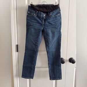 GAP Maternity Full Panel Waistband Navy Blue Jeans sz 25/0